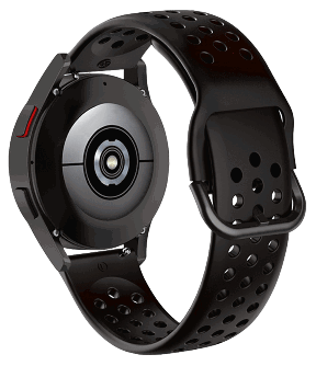 Bari Silikone Rem til Garmin Vivoactive 5 / 6 / Bounce - Sort