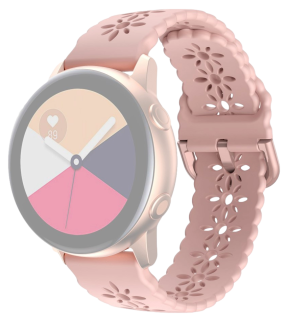 Blossom Silikone Rem til Samsung Galaxy Watch 4 / Classic-Lyserød