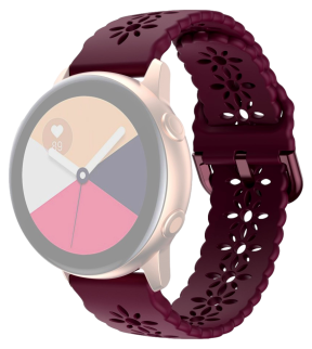 Blossom Silikone Rem til Samsung Galaxy Watch 4 / Classic-Rød
