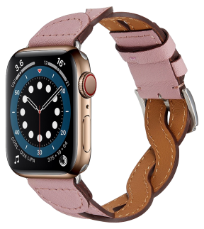 Flettet Læder Rem til Apple Watch 7 - 41 mm