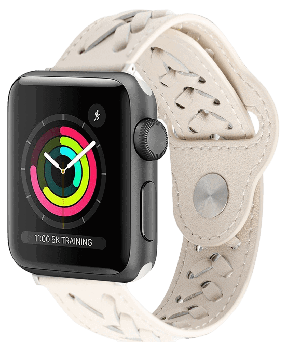 Woven Læder Rem til Apple Watch 8 / 9 - 45 mm