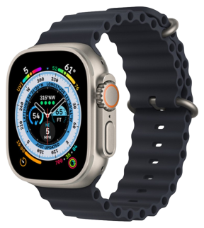 Haw Silikone Rem til Apple Watch 42 / 44 / 45 / 49mm-Mørkegrå