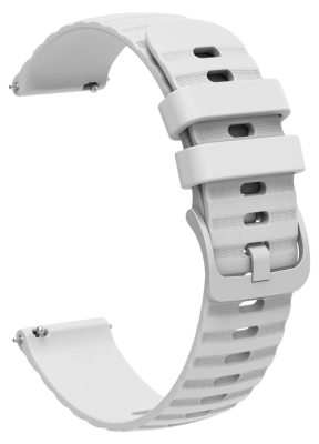 Silikone Rem til Sport 18 mm-Hvid