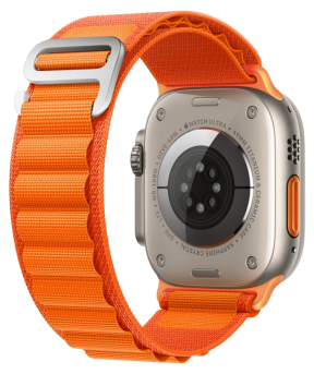 Loop Nylon Rem til Apple Watch 42 / 44 / 45 / 49mm - Str. L-Orange