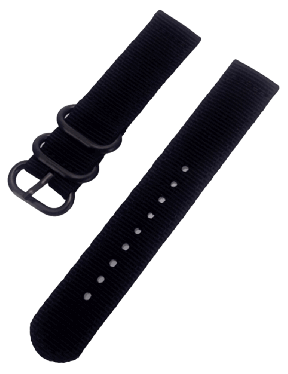 Nato Rem til Huawei Watch GT 4 / 5 46mm - Sort
