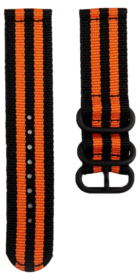 Nato Rem til Suunto Race / Vertical / Ocean - Orange / Sort - striber