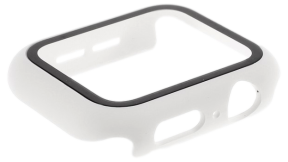 Hard Case med Skærmbeskyttelse / Beskyttelsesglas til Apple Watch 4 / 5 / 6 / SE - 40mm-Hvid