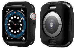Matte TPU Cover til Apple Watch 7 - 45mm - Sort