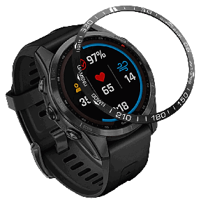 Rustfrit Stål Cover til Urkrans til Garmin Fenix 7X