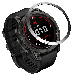 Rustfrit Stål Cover til Urkrans til Garmin Fenix 7-Sølv