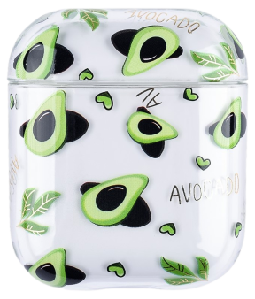 AirPods 2 Gennemsigtigt Avocado Cover