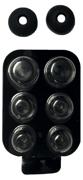 4 par Ørepropper til In-Ear Headset - Universelle-Sort