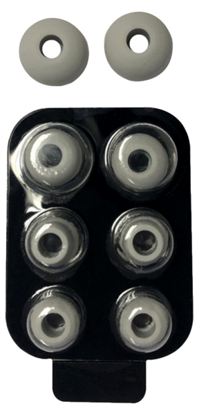 4 par Ørepropper til In-Ear Headset - Universelle-Grå