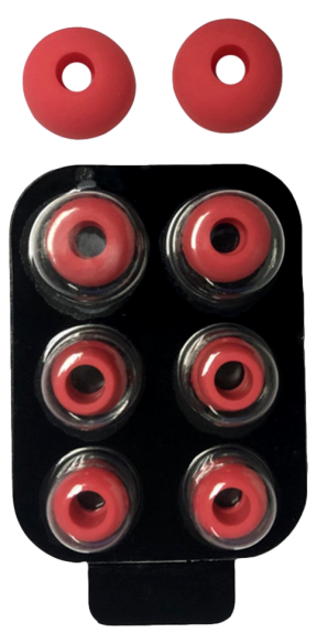 4 par Ørepropper i Silikone til Bose QuietComfort Earbuds - Rød