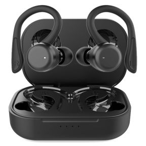 T40 Trådløse Sports Earbuds med Ørekrog og Touch -Sort