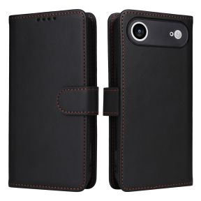 iPhone Air Flip Cover i Læder med Aftageligt Cover - Sort