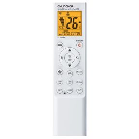 Universel Fjernbetjening til Air Conditioner m. LCD-skærm, Timer & LED-belysning