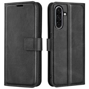Samsung Galaxy A36 5G Læder Flip Cover - Sort