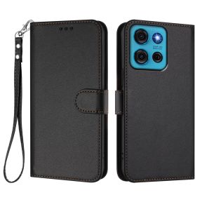 Flip Cover til Motorola Moto G75 5G med Kortholder - Sort