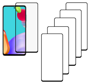 5 Stk. 3D Skærmbeskyttelse / Beskyttelsesglas til Samsung Galaxy A52 & A52S 4G/5G