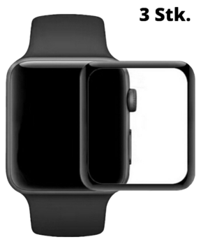 3 Stk. 3D Curved beskyttelsesglas til Apple Watch 1/2/3-42 mm