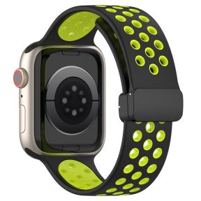 Silikone Sportsrem til Apple Watch 42 / 44 / 45mm - Grøn