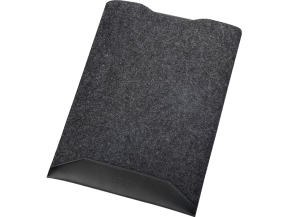 Callander uld og læder sleeve til 15" & 16"-Sort