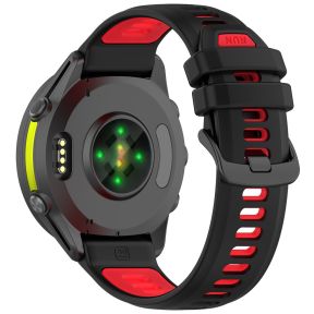 Silikone Rem til Garmin Forerunner 970 / 570 47mm / 265 – Sort / Rød