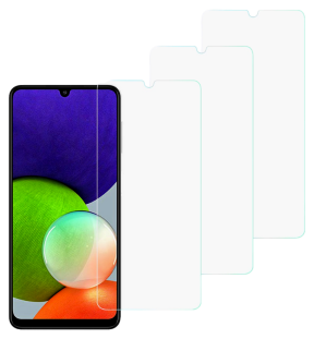 3 Stk. Skærmbeskyttelse / Hærdet Beskyttelsesglas til Samsung Galaxy A22 4G