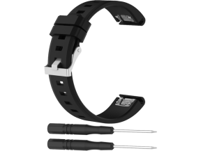 Silicone rem til Garmin Epix 2 / Epix Pro Gen 2 47mm / Approach S70 47mm - Sort