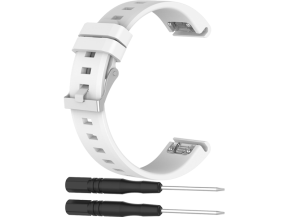 Silikone rem til Garmin Forerunner 955 / 955 Solar - Hvid
