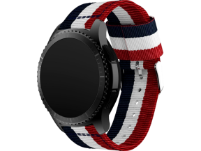 Catania rem i nylon til Garmin Forerunner 255 / 255 Music / 570 47mm - Rød / Blå