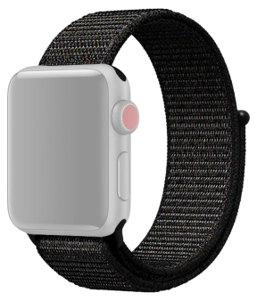 Suwon Velcro Rem til Apple Watch 7 - 45mm - Sort