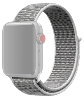 Suwon Velcro Rem til Apple Watch 1 - 42mm - Hvid