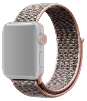 Suwon Velcro Rem til Apple Watch 7 - 45mm - RosaGuld