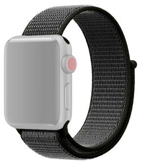 Suwon Velcro Rem til Apple Watch 1 - 42mm - Mørkegrøn