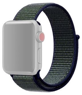 Suwon Velcro Rem til Apple Watch 1 - 42mm - Blå / Grøn