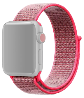 Suwon Velcro Rem til Apple Watch 1 - 42mm - Lyserød