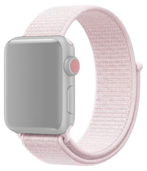 Suwon Velcro Rem til Apple Watch 1 - 38mm - Rosa