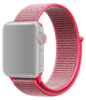 Suwon Velcro Rem til Apple Watch 1 - 38mm-Lyserød