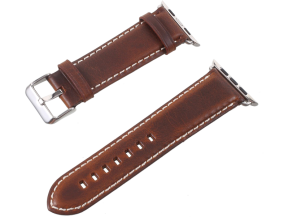 Reina Brun Læderrem til Apple Watch SE (2022/2023)  - 42 / 44 / 45 mm