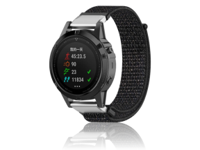 Suwon velcro rem til Garmin Descent G1 / G2 / Quatix 7 / 7 Pro  - Sort