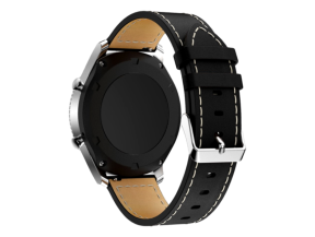 Terni Rem i Genuine Læder til OnePlus Watch / 2 / 2R / 3 - Sort