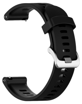 Silikone Rem til Samsung Galaxy Watch 5 40 / 44 mm / Pro - Sort