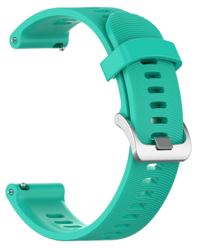 Silikone Rem til Garmin Forerunner 245 / 645 / 570 42mm - Turkis