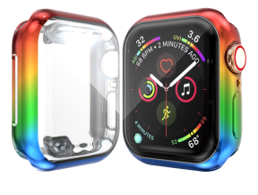 Rainbow Cover m/ Beskyttelsesglas / Skærmbeskyttelse til Apple Watch 6 40mm