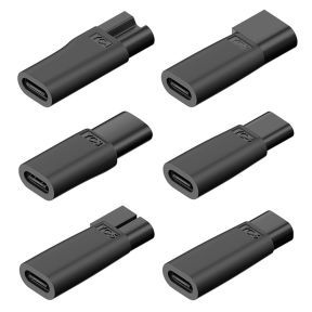 Adapter sæt til hårtrimmer – 6 stk. USB-C til 2-benet opladerstik