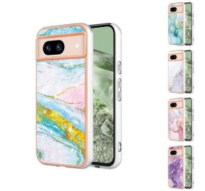 Google Pixel 8a mobilcover lilla marmor design