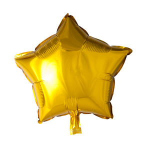 Stjerneformet Folieballon til Fest & Fejring