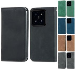 Xiaomi 14T mobilcover i grå læderlook